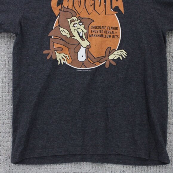 TeeLuv Shirt Mens Large L Gray Short Sleeve Crewneck Count Chocula Graphic Art - Picture 4 of 9